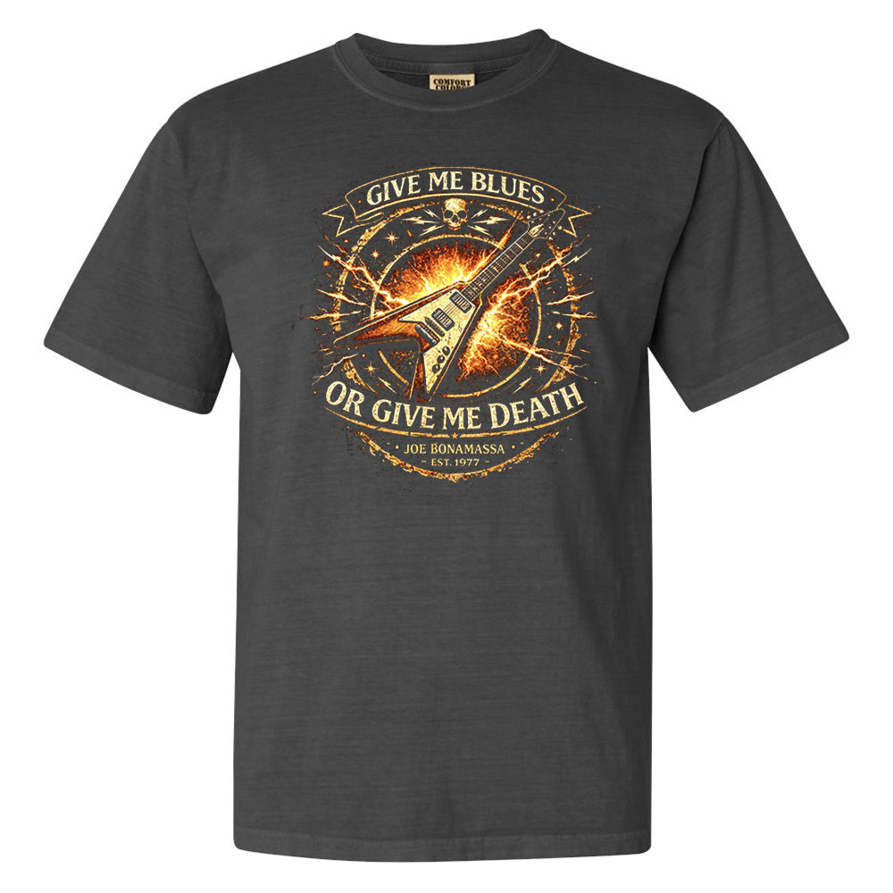 Give Me Blues Or Give Me Death Comfort Colors® Heavyweight T-Shirt (Unisex)