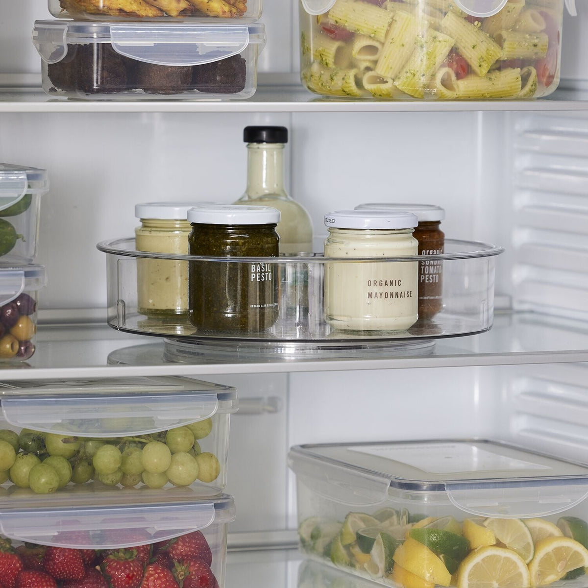 Lakeland Rotating Clear Fridge Store 29.5cm