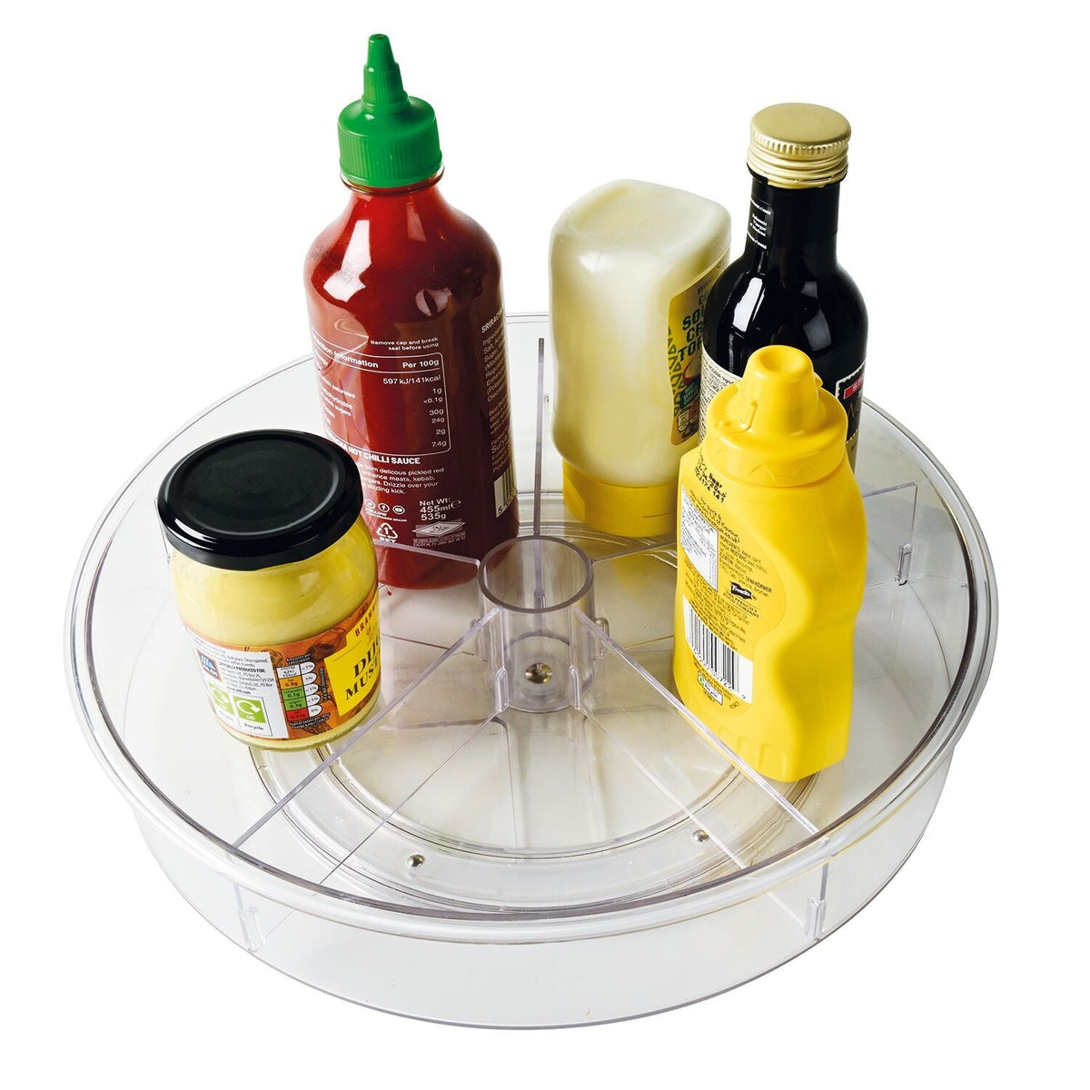 Lakeland Rotating Clear Fridge Store 29.5cm