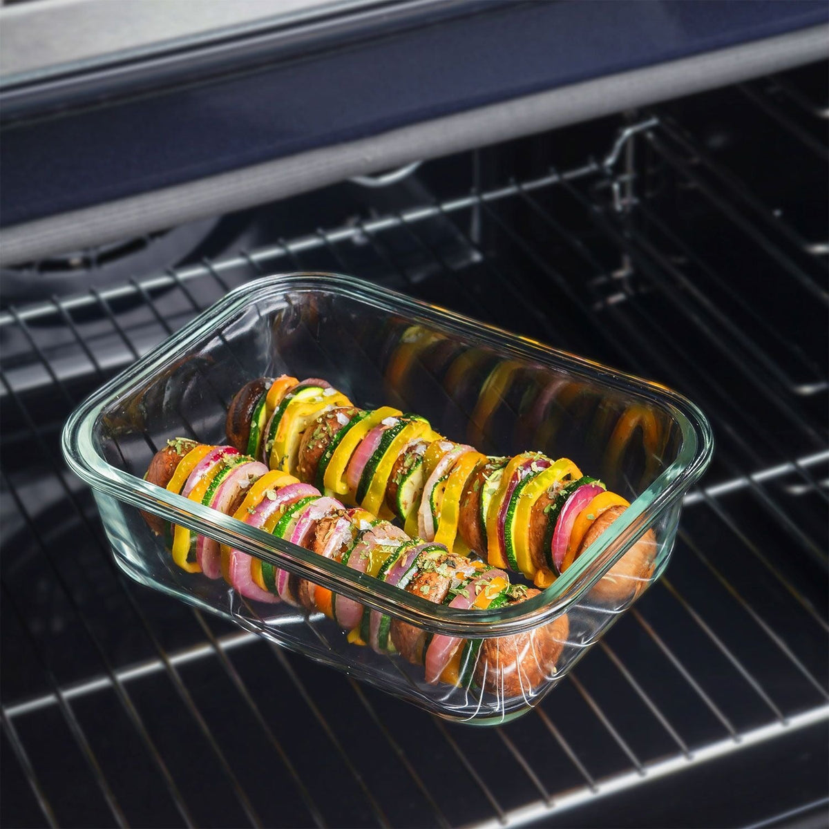 Cook & Eat Square Glass Container 0.8L