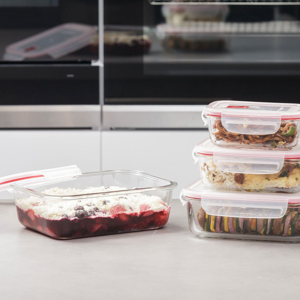 Cook & Eat Rectangle Glass Container 1.1L