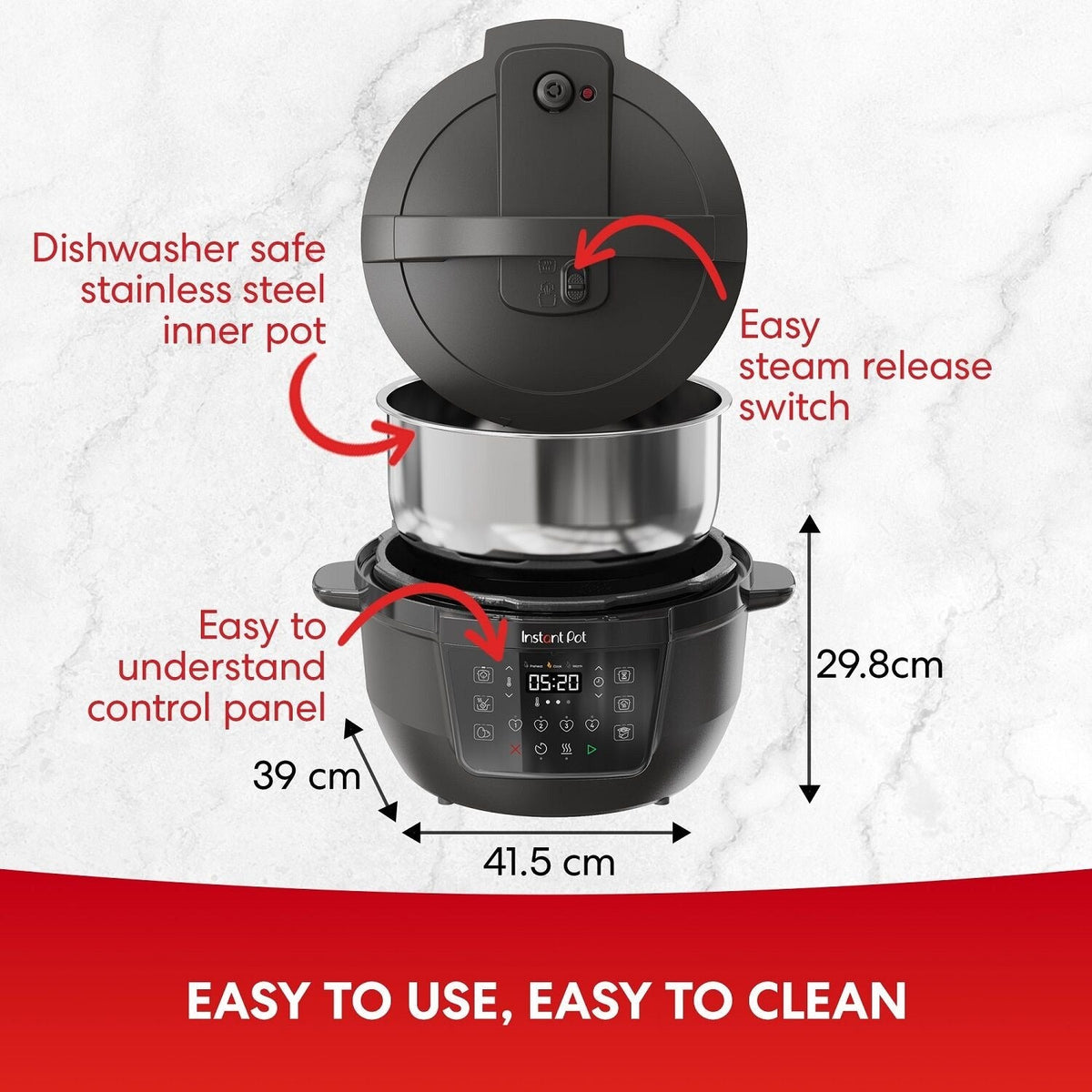 Instant Pot Classic XL Multicooker 140-0019-01-UK