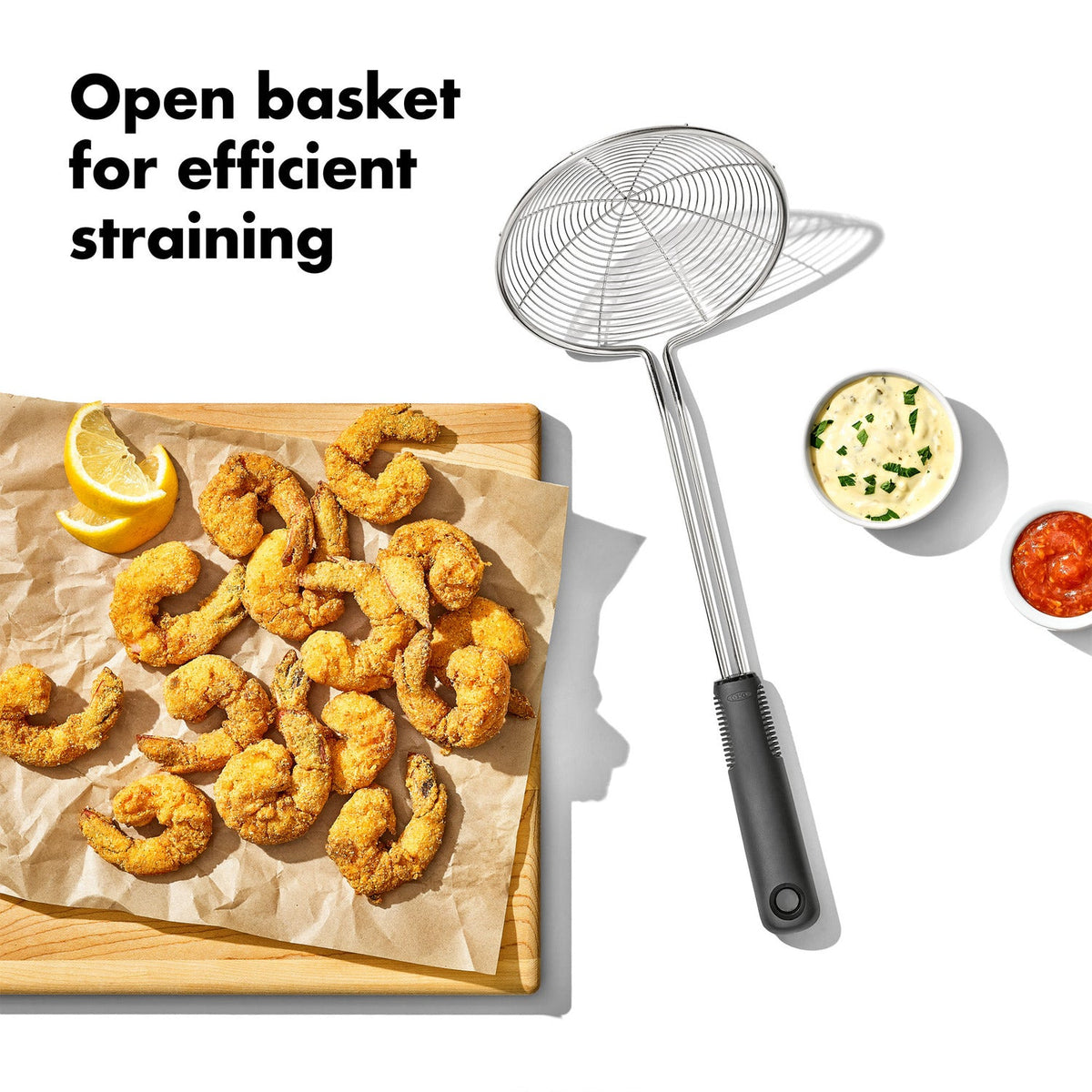 OXO Good Grips Scoop & Strain Skimmer