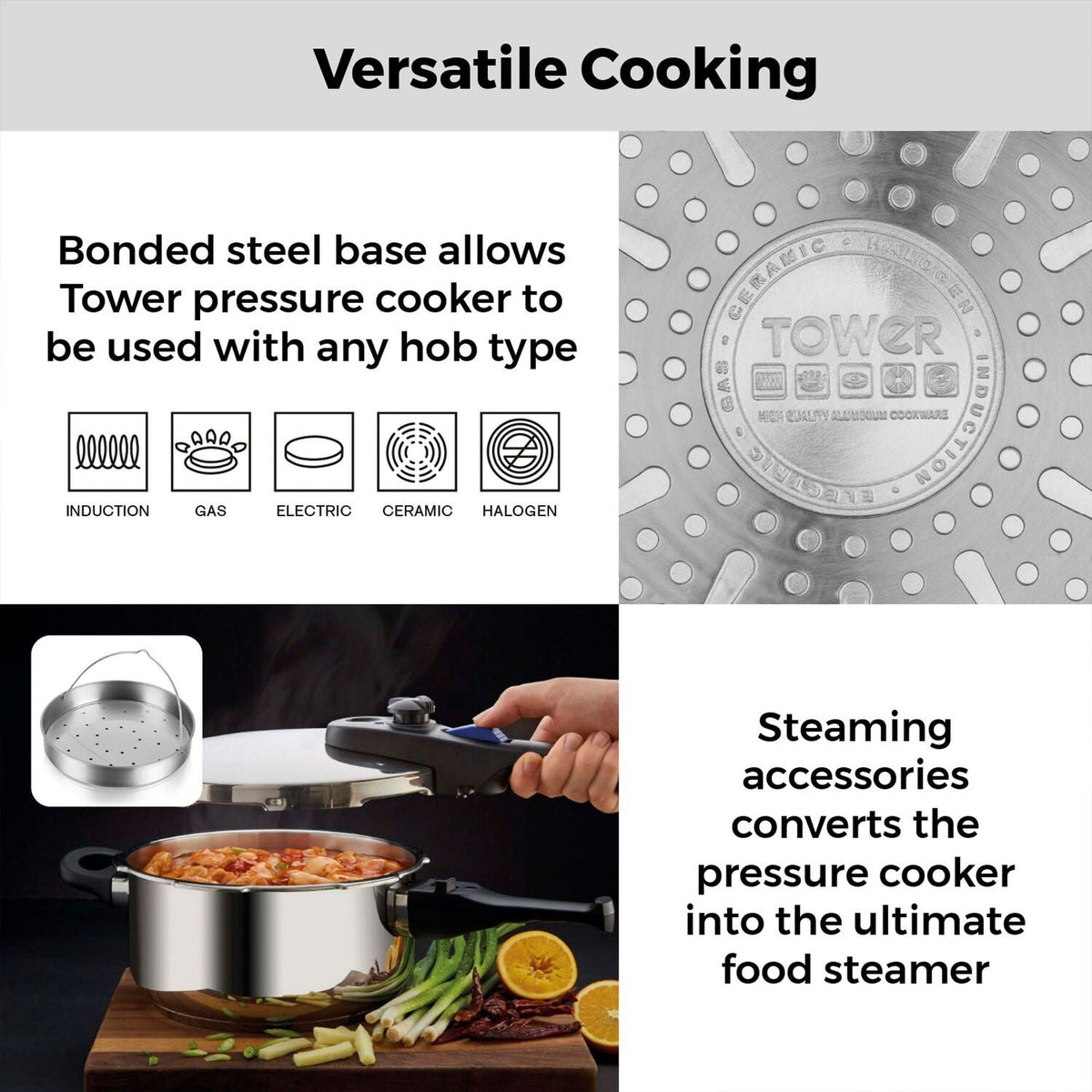 Tower 4L Pressure Cooker T920004S4L