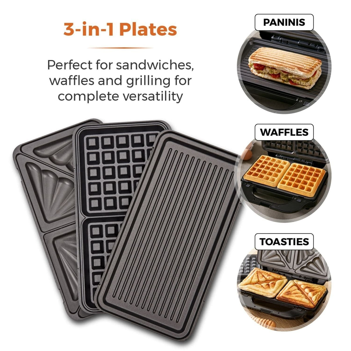 Tower 3-in-1 Deep Sandwich Maker T27032