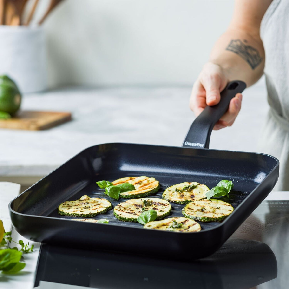 GreenPan Essence Square Grill Pan 28cm