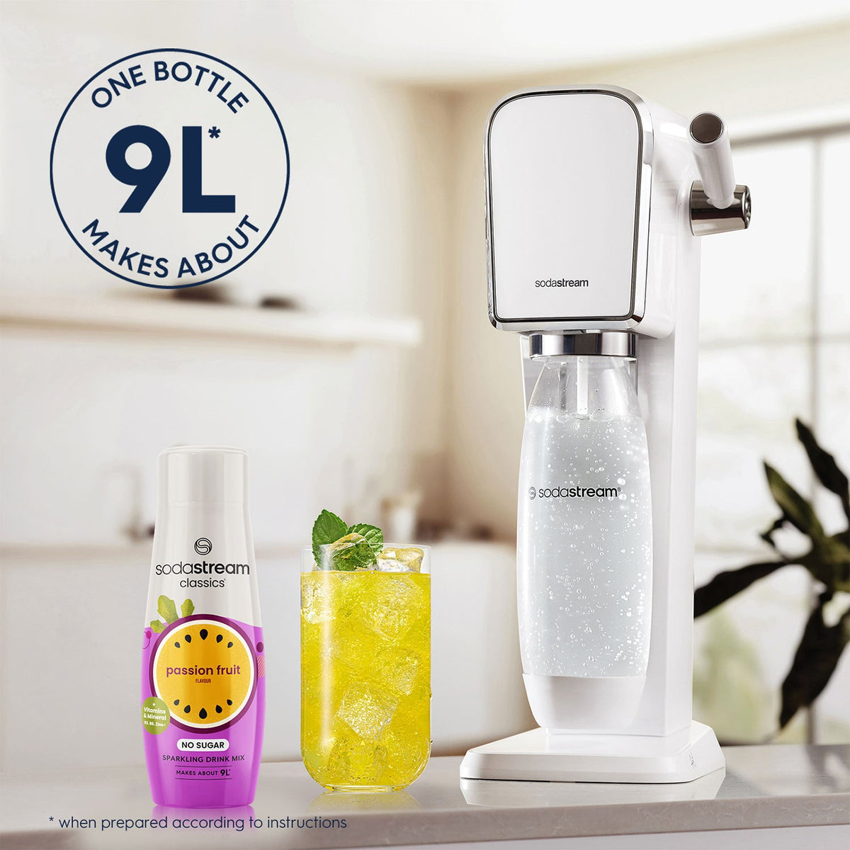 SodaStream Classics Passionfruit Zero Sparkling Drink Mix 440ml
