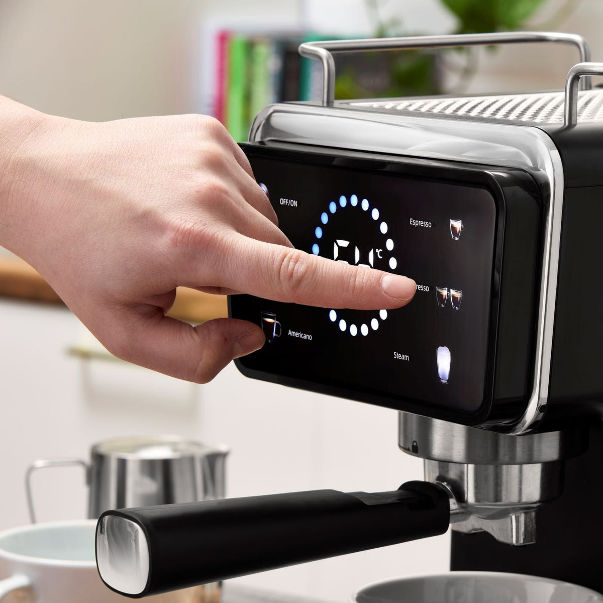 Swan Digital Coffee Machine with Milk Frother
