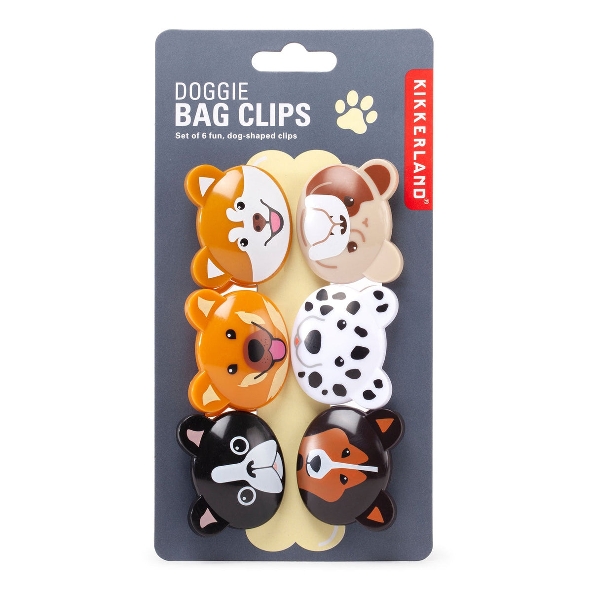 Kikkerland 6 Doggie Bag Clips