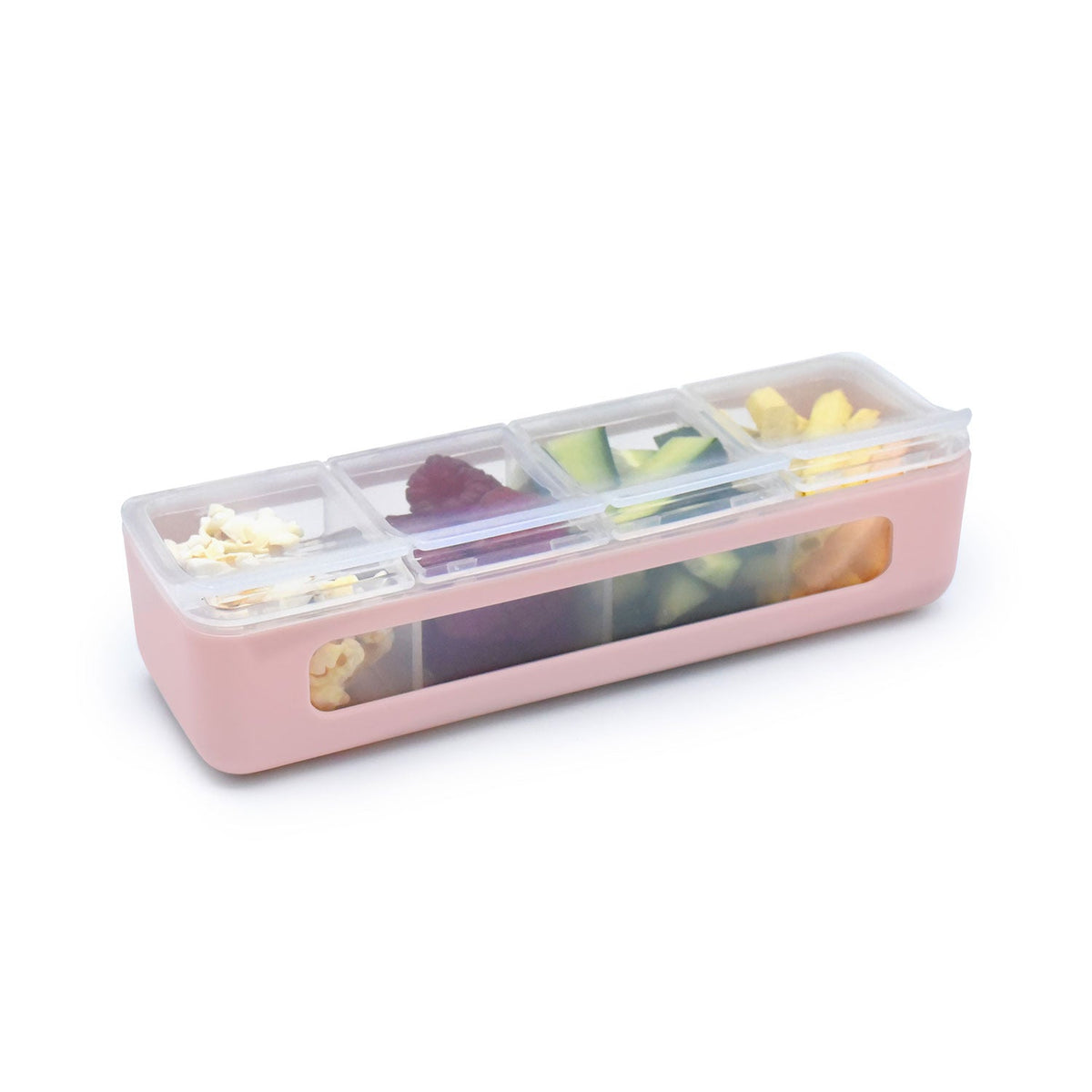 Melii Snackle Box with 4 Compartments - Pink
