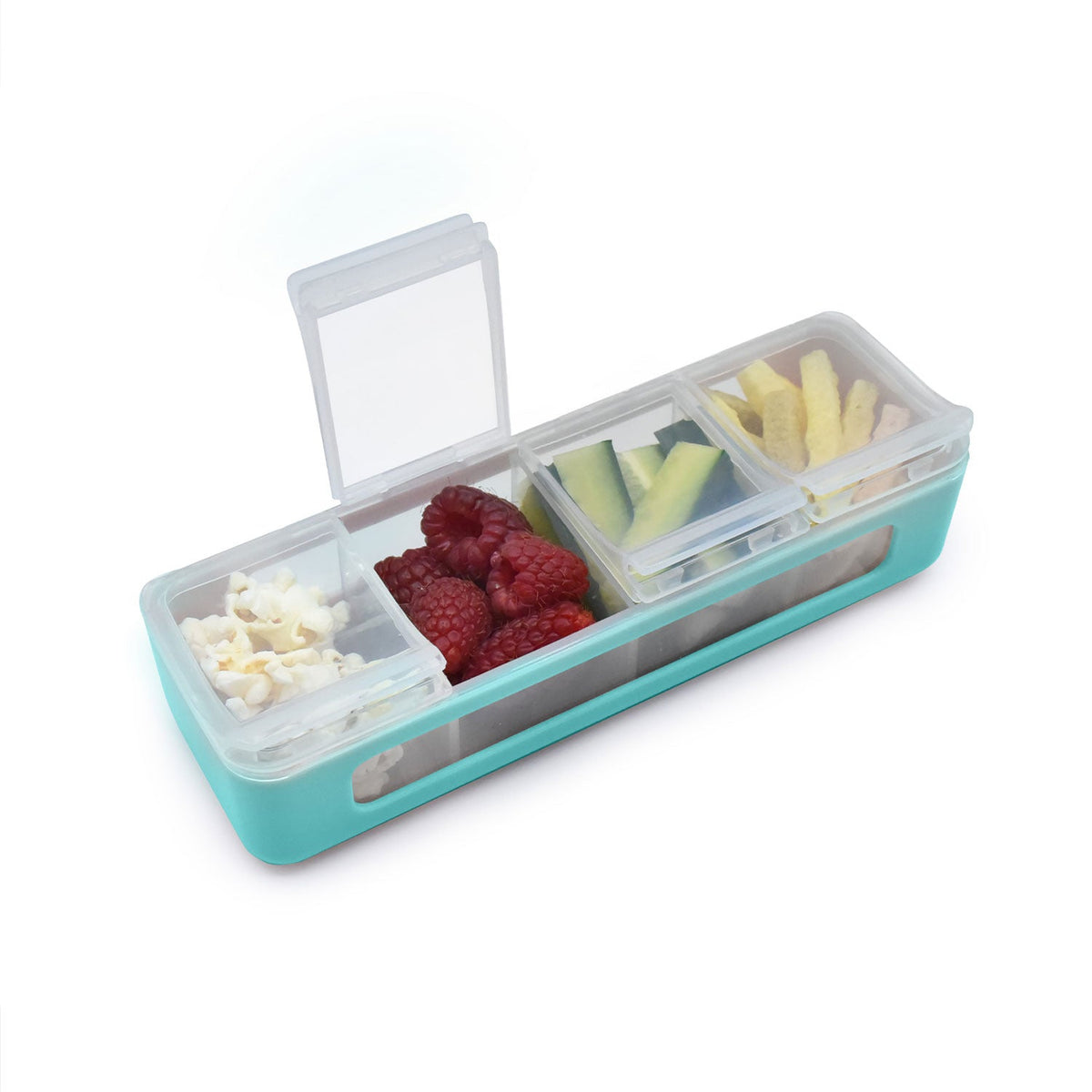 Melii Snackle Box with 4 Compartments - Blue