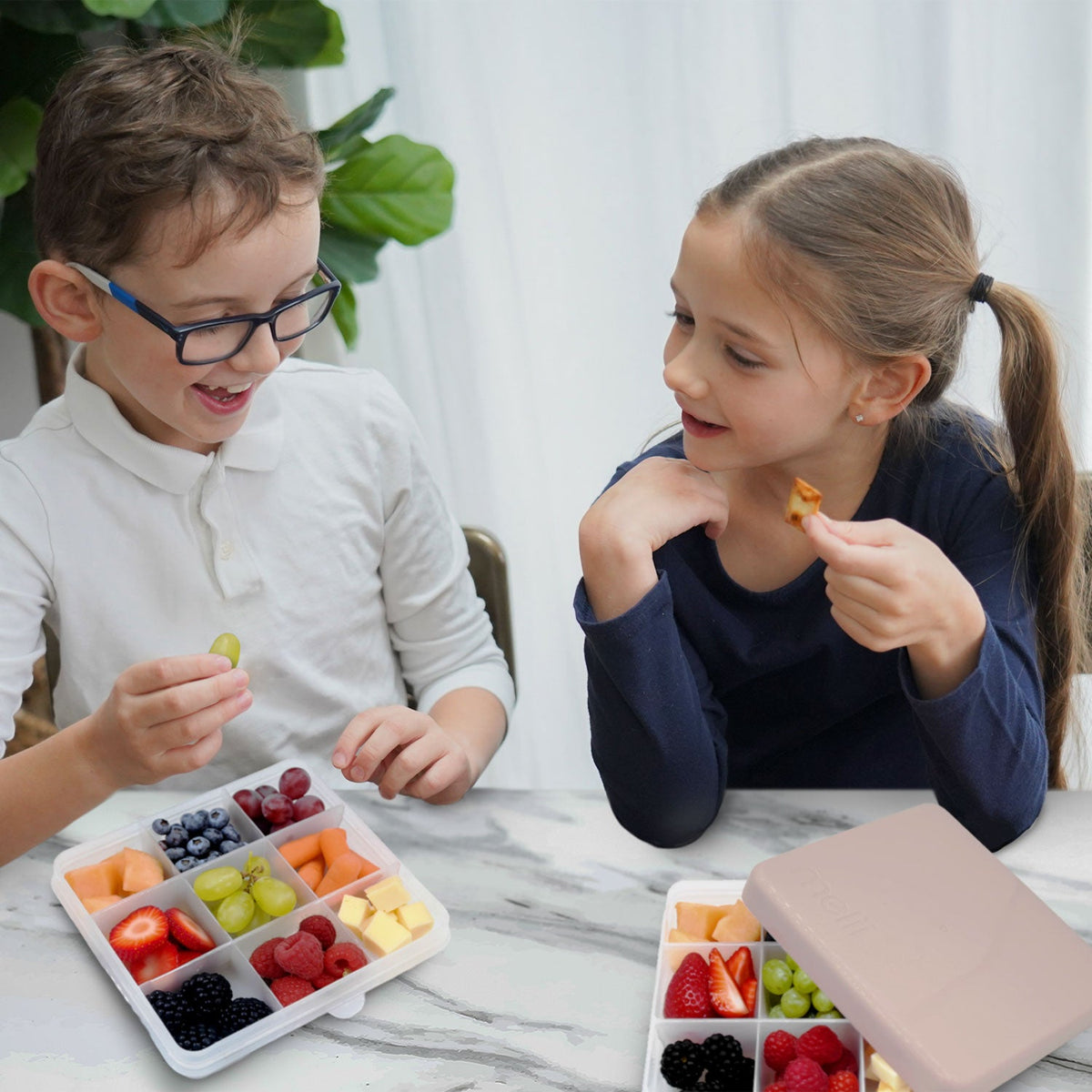 Melii Snackle Box Lunch with 9 Compartments - Oatmilk