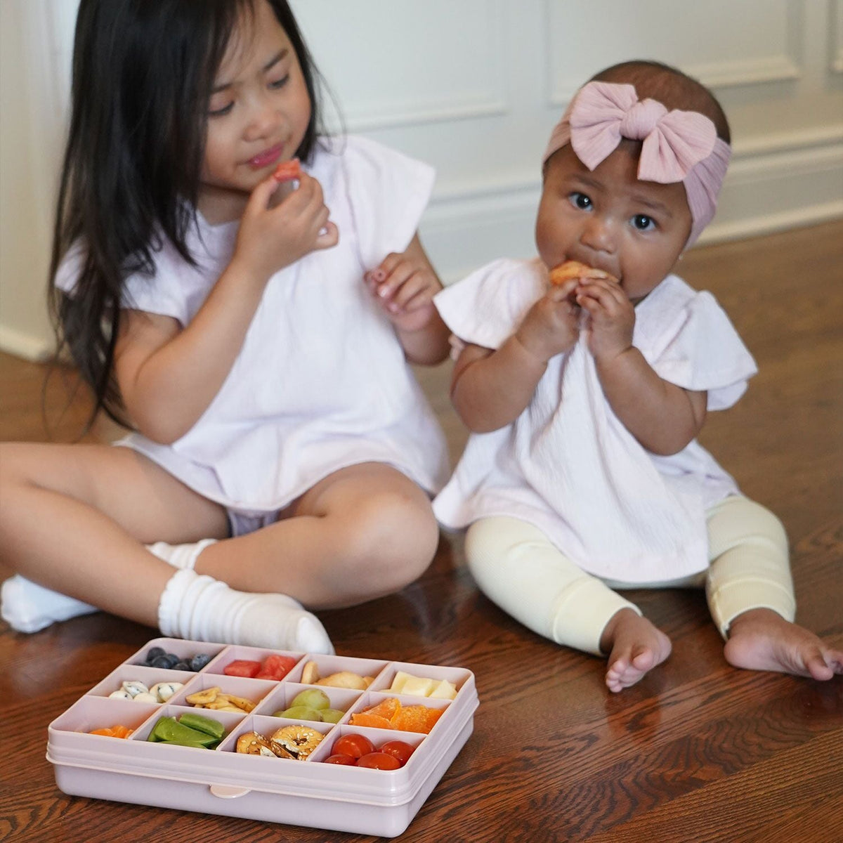 Melii Snackle Box Regular with 12 Compartments - Pink