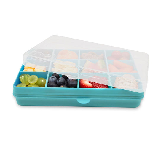 Melii Snackle Box Regular with 12 Compartments - Blue