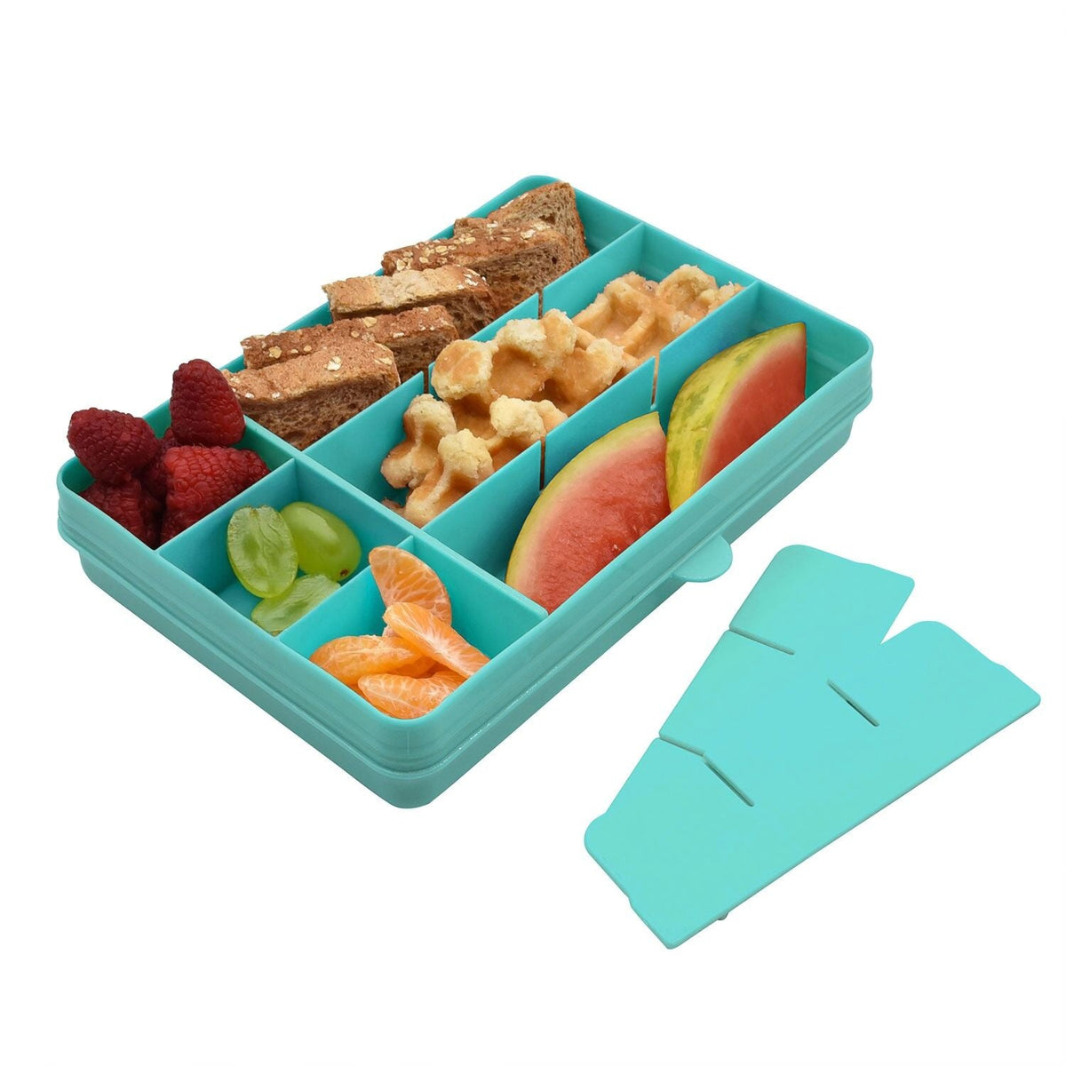Melii Snackle Box Regular with 12 Compartments - Blue