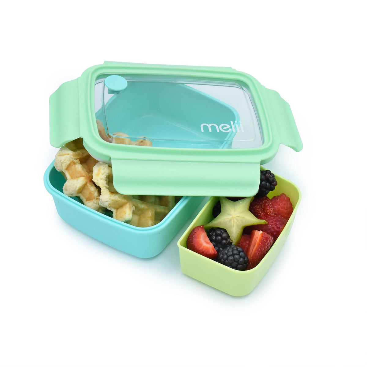 Melii Bento Box with Removable Compartment 880ml - Blue