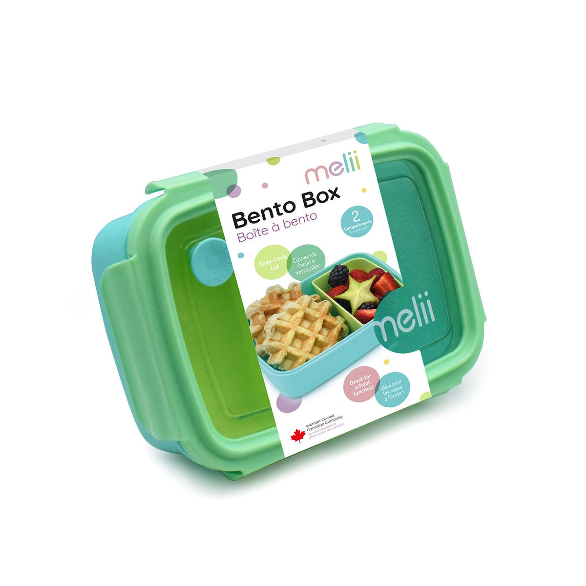 Melii Bento Box with Removable Compartment 880ml - Blue