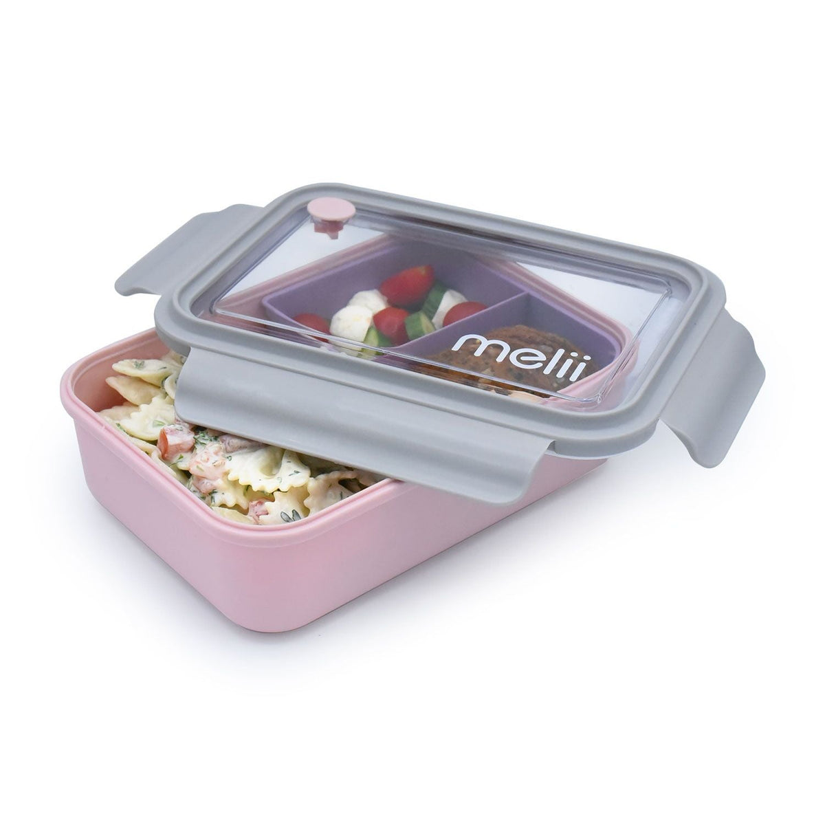 Melii Bento Box with Removable Compartment 1250ml - Pink