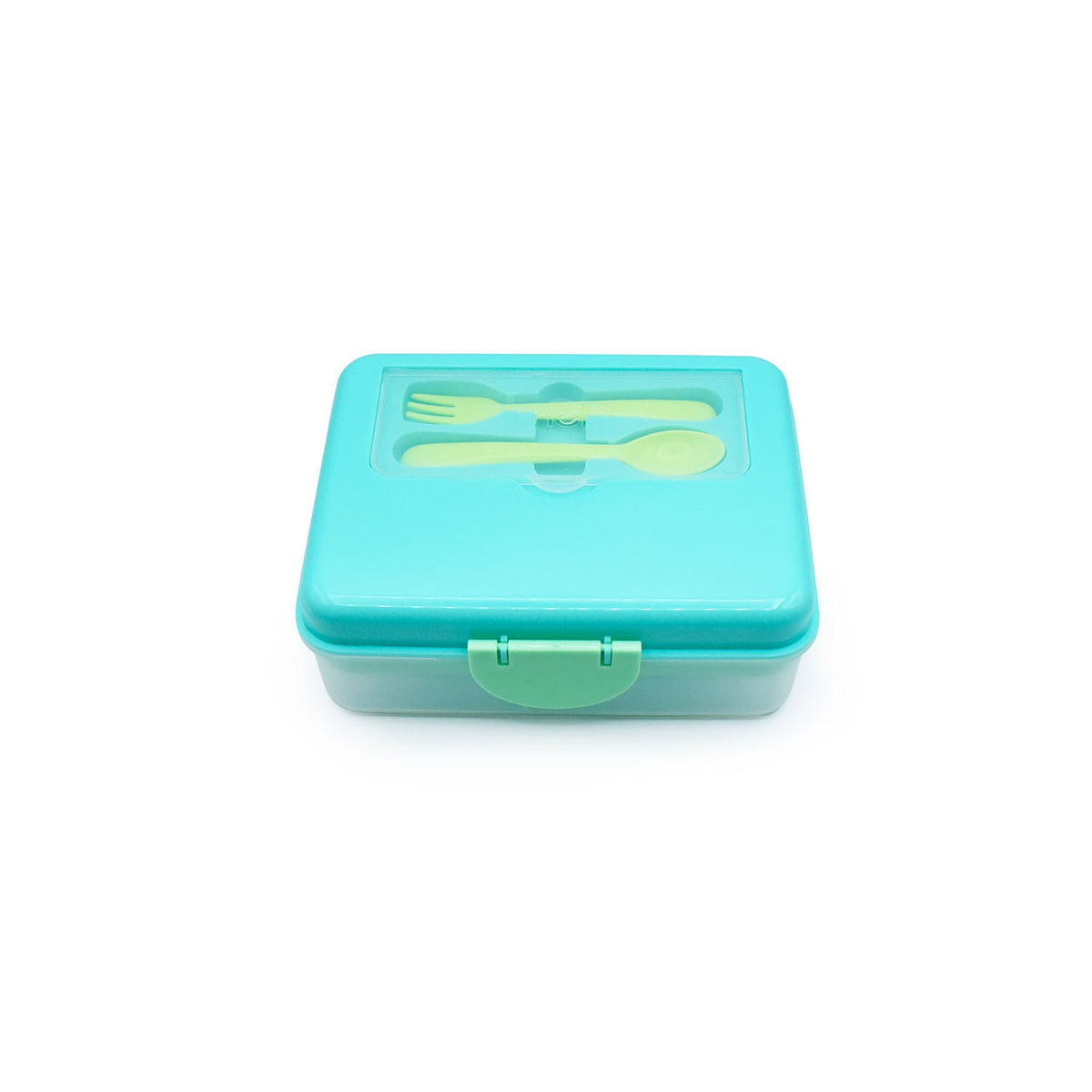 Melii 2 Tier Bento Box with 6 Compartments – Blue and Mint