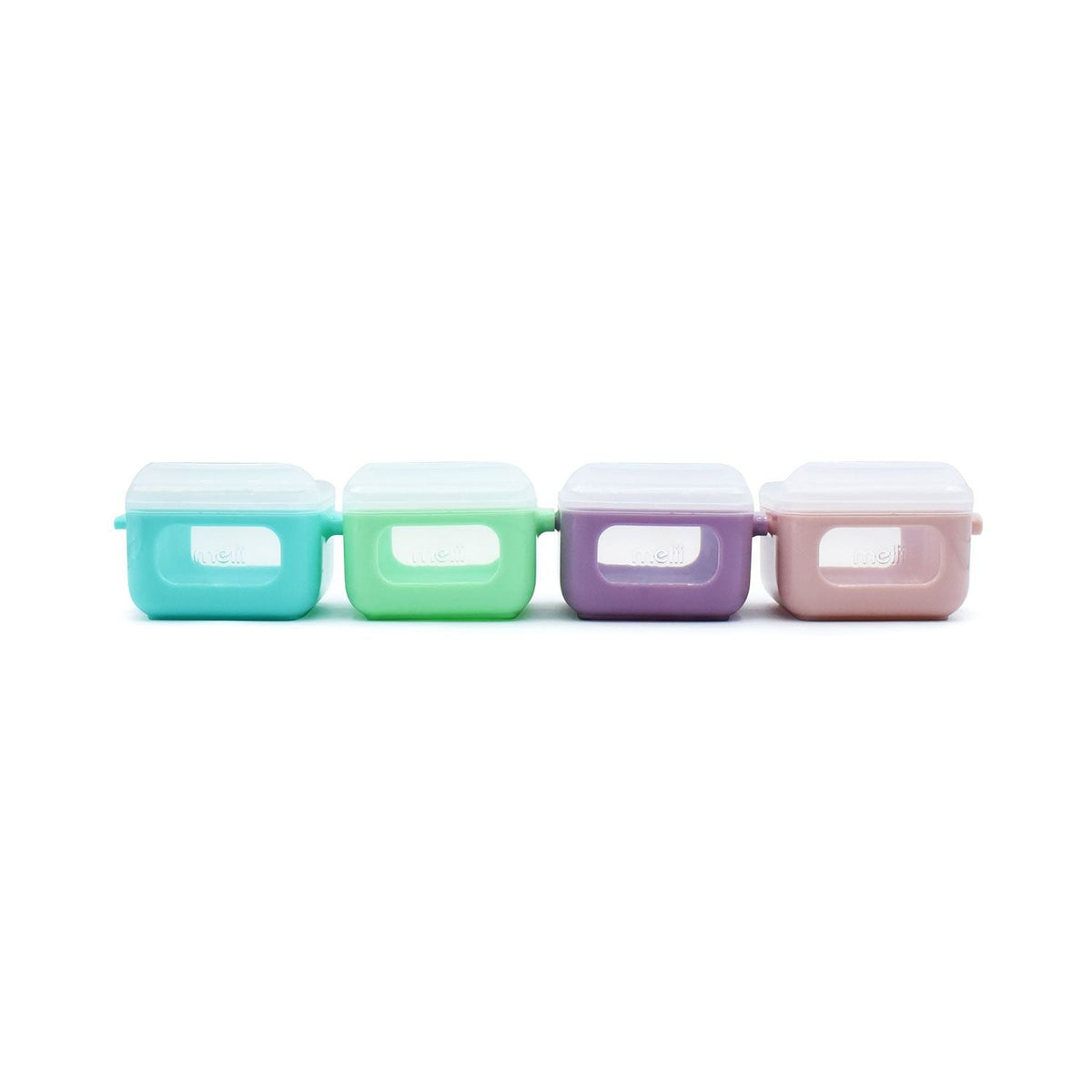 Melii Snap & Go Cubes Snack Boxes – Pack of 4.