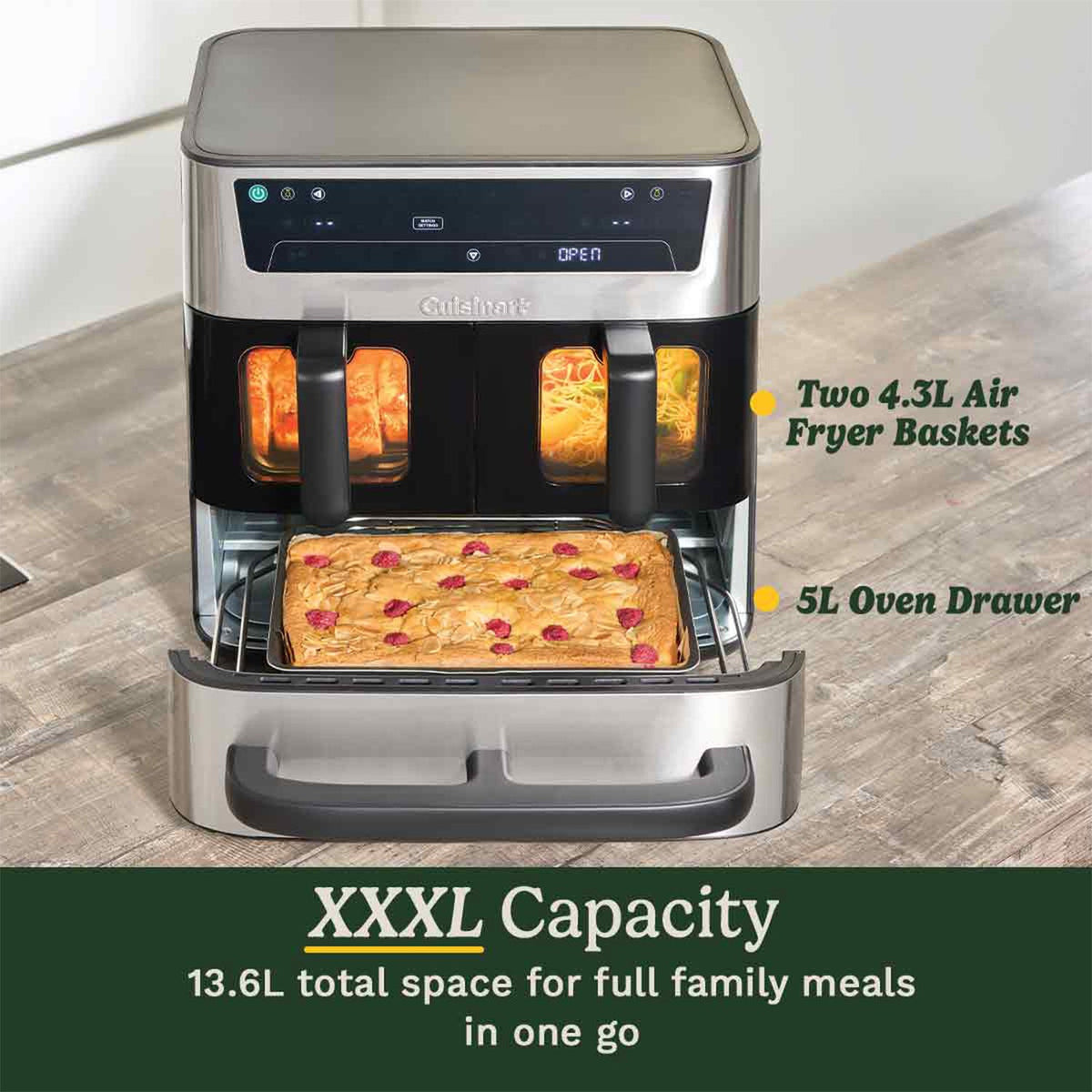 Cuisinart Tri-Zone Steel 13.6L Air Fryer And Oven