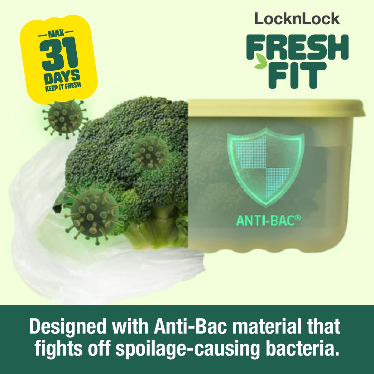 LocknLock FreshFit Food Container 3.2L – Set of 2