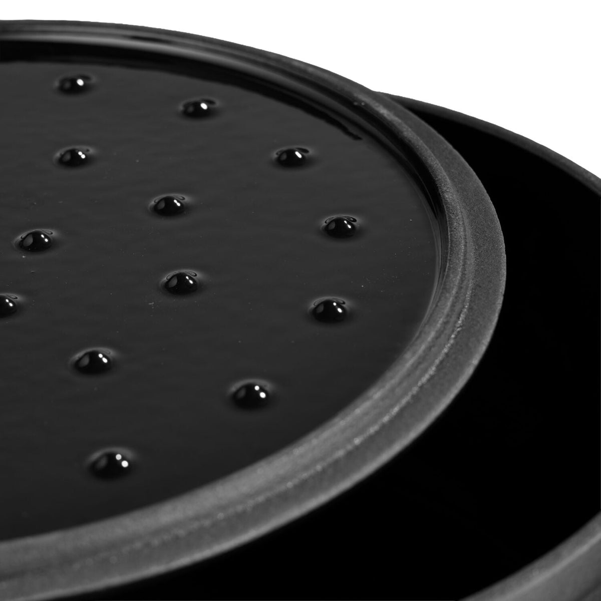 Lakeland Cast Iron 24cm Casserole Black