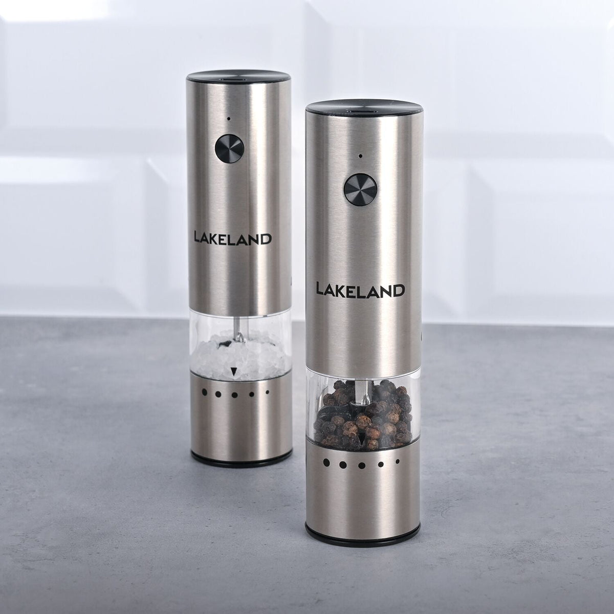 Lakeland Rechargeable Mini Salt and Pepper Mill Set