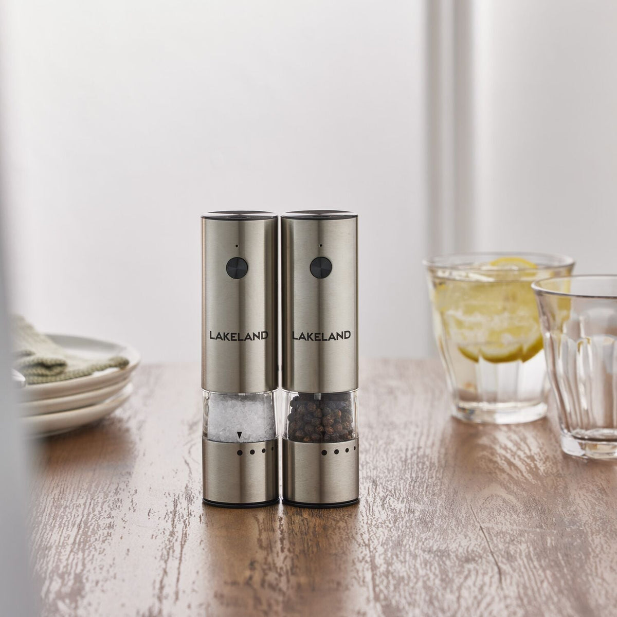 Lakeland Rechargeable Mini Salt and Pepper Mill Set