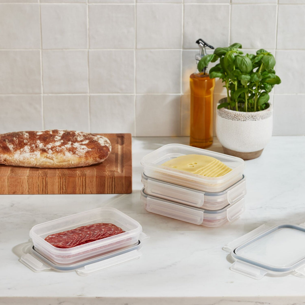 Lakeland Clip Cold Cut Storage Box 600ml – Set of 4