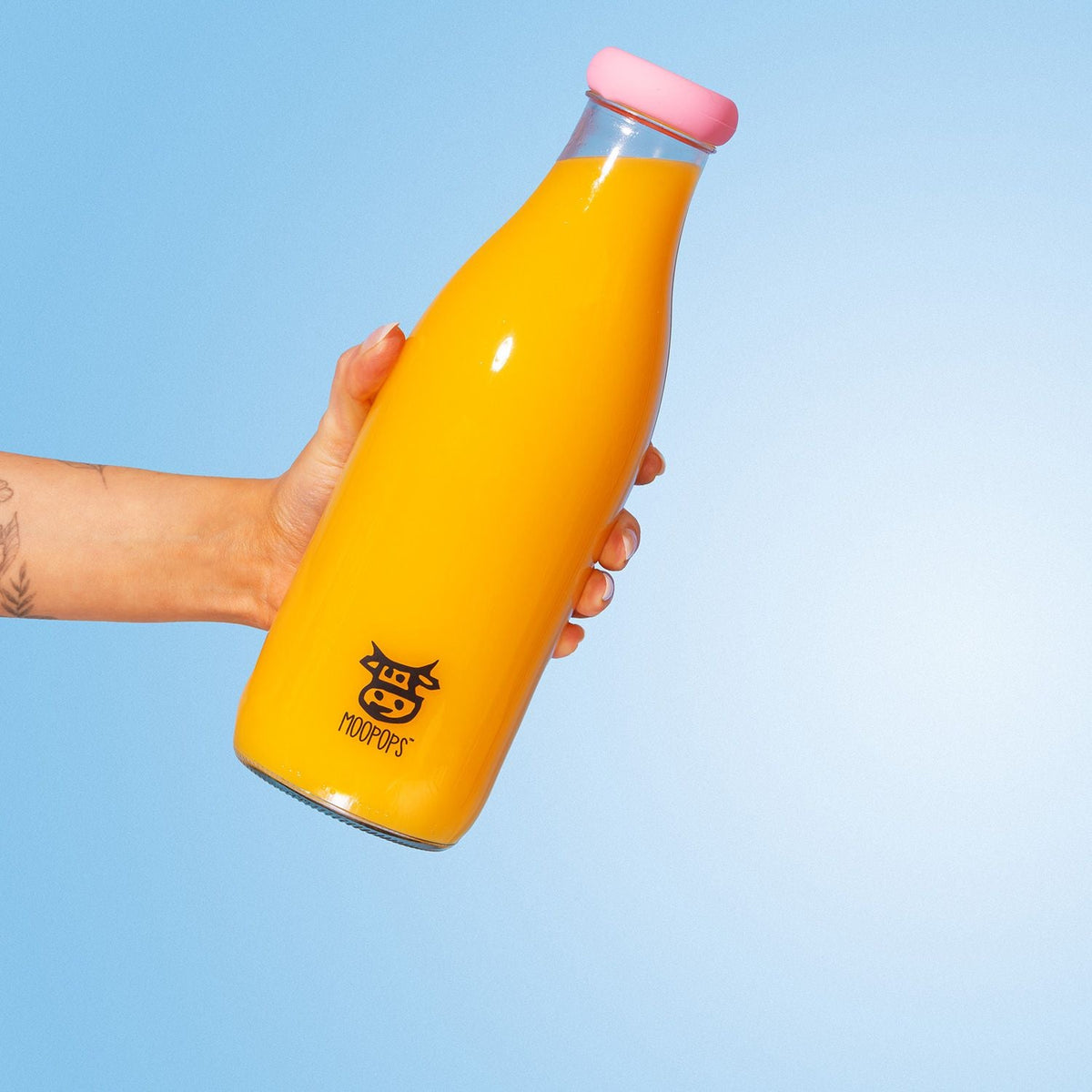 MooPops Reusable 1 Litre Bottle Tops - Pack of 2
