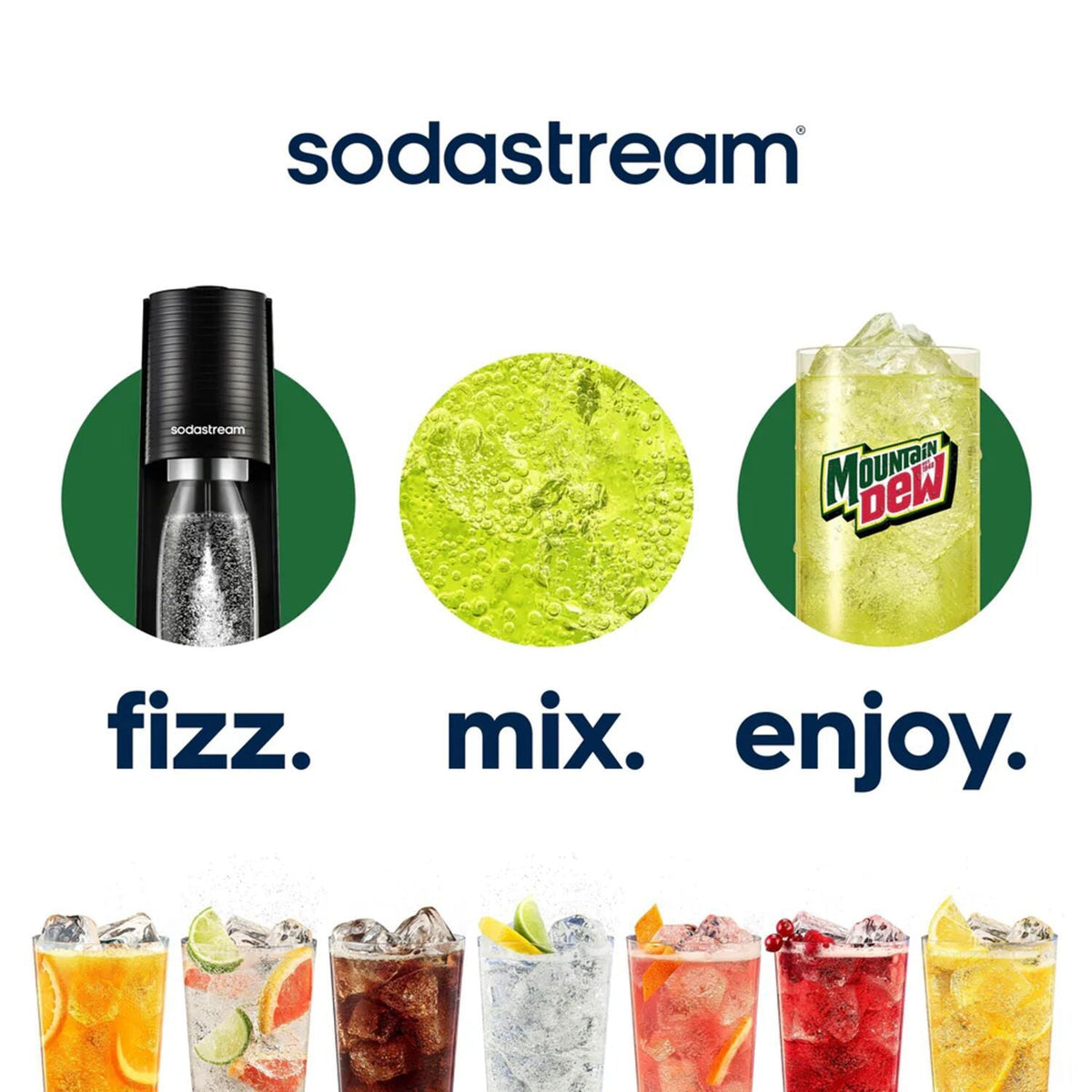 Sodastream Diet Mountain Dew Syrup Drink Mix - 440ml