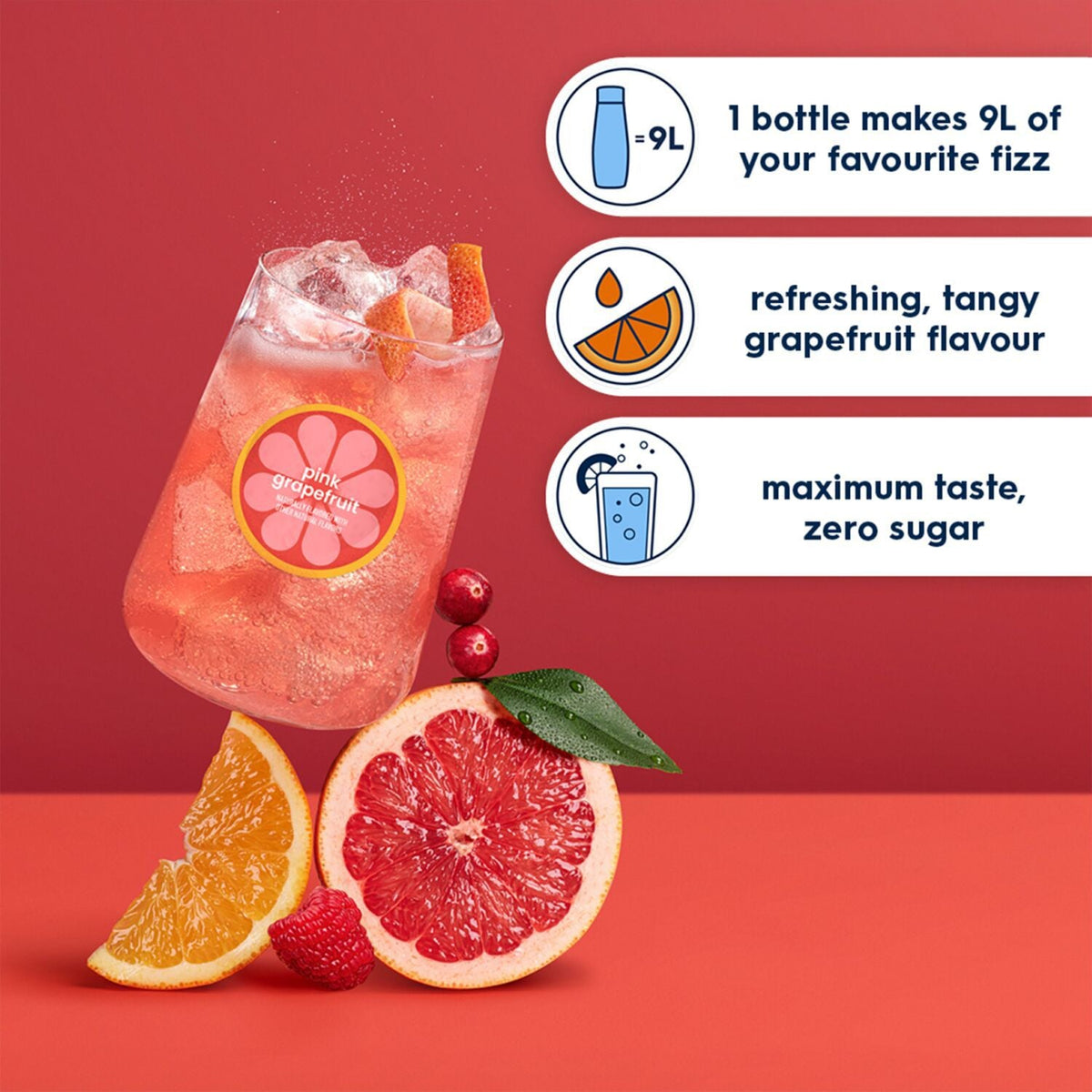 SodaStream Zero Pink Grapefruit 440ml