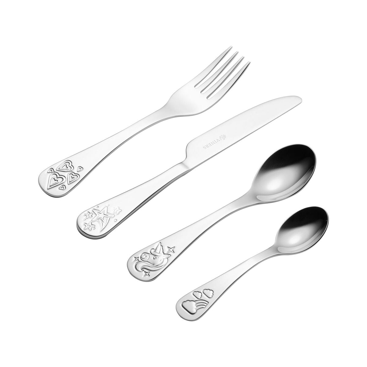 Viners 4-Piece Kids Cutlery Set - Believe