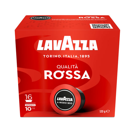 16 Lavazza A Modo Mio Qualità Rossa Plastic Capsules