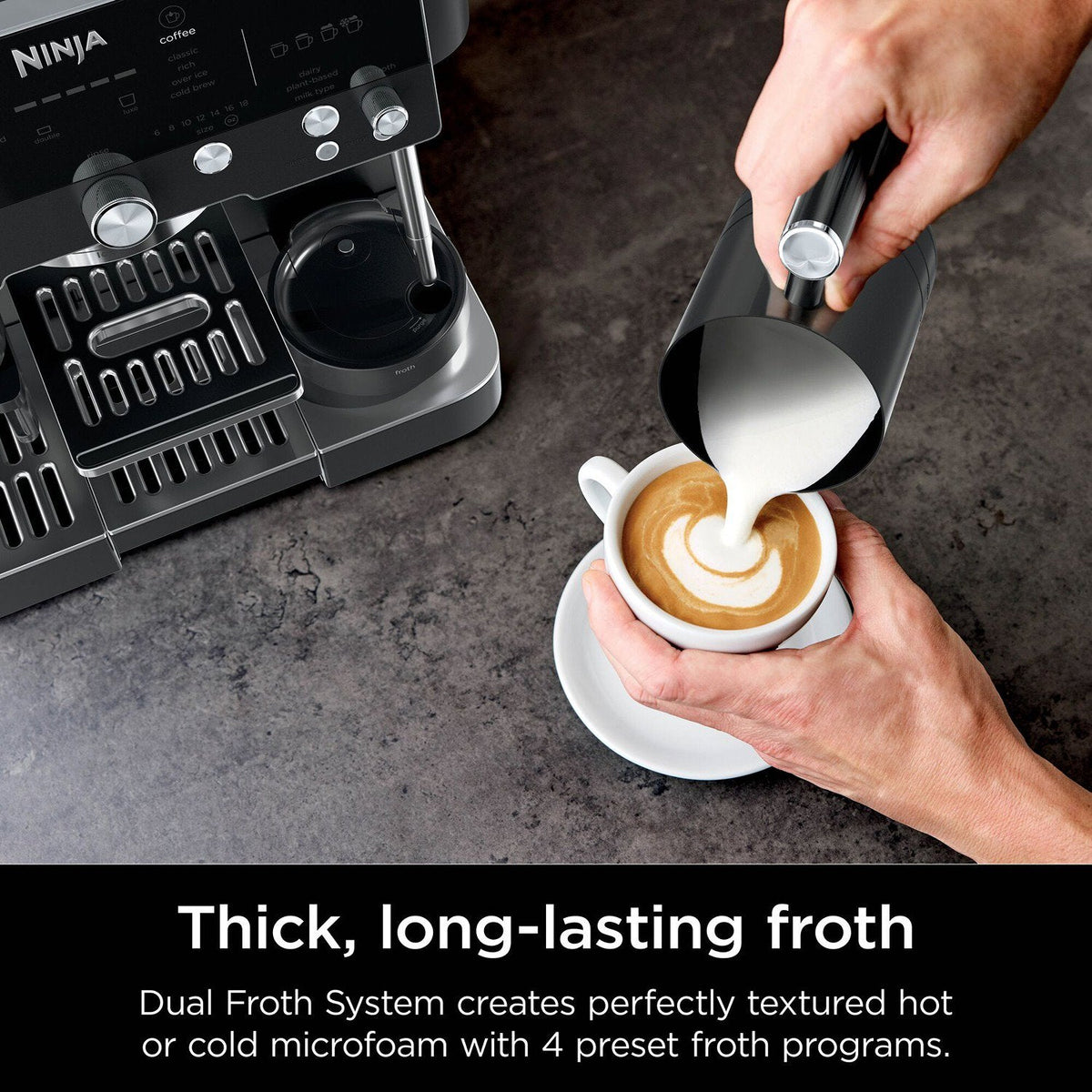 Ninja Luxe Café Premier Espresso Machine Black -ES601UKBK