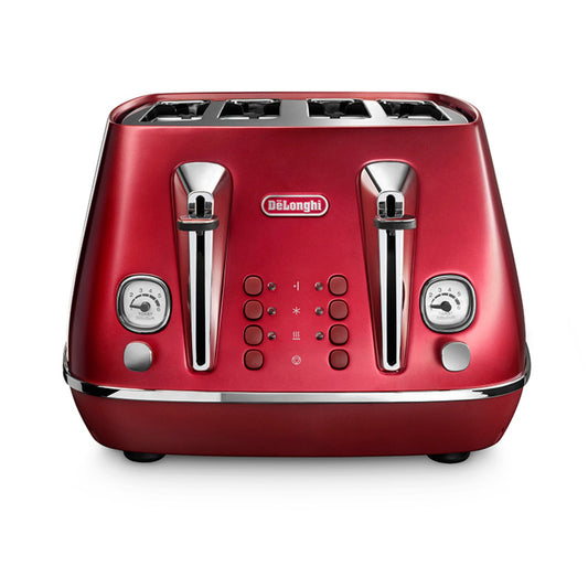 De’Longhi Distinta Flair 4-Slice Toaster Glamour Red CTI4003.R