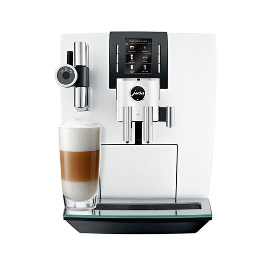 Jura J6 Bean-To-Cup Coffee Machine Piano White 15165
