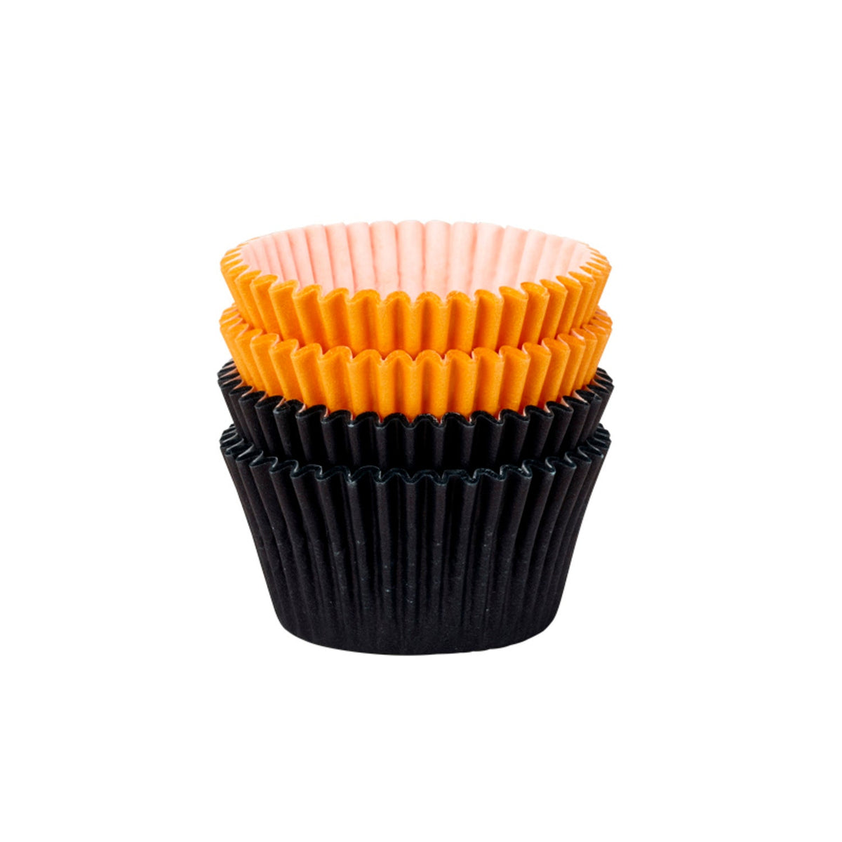 72 Black and Orange Halloween Cupcake Cases