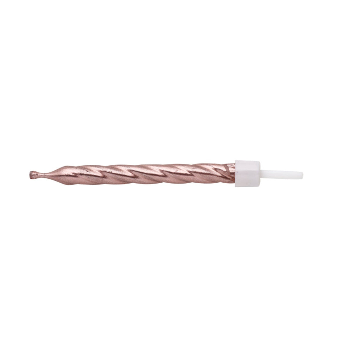 12 Rose Gold Cake Candles