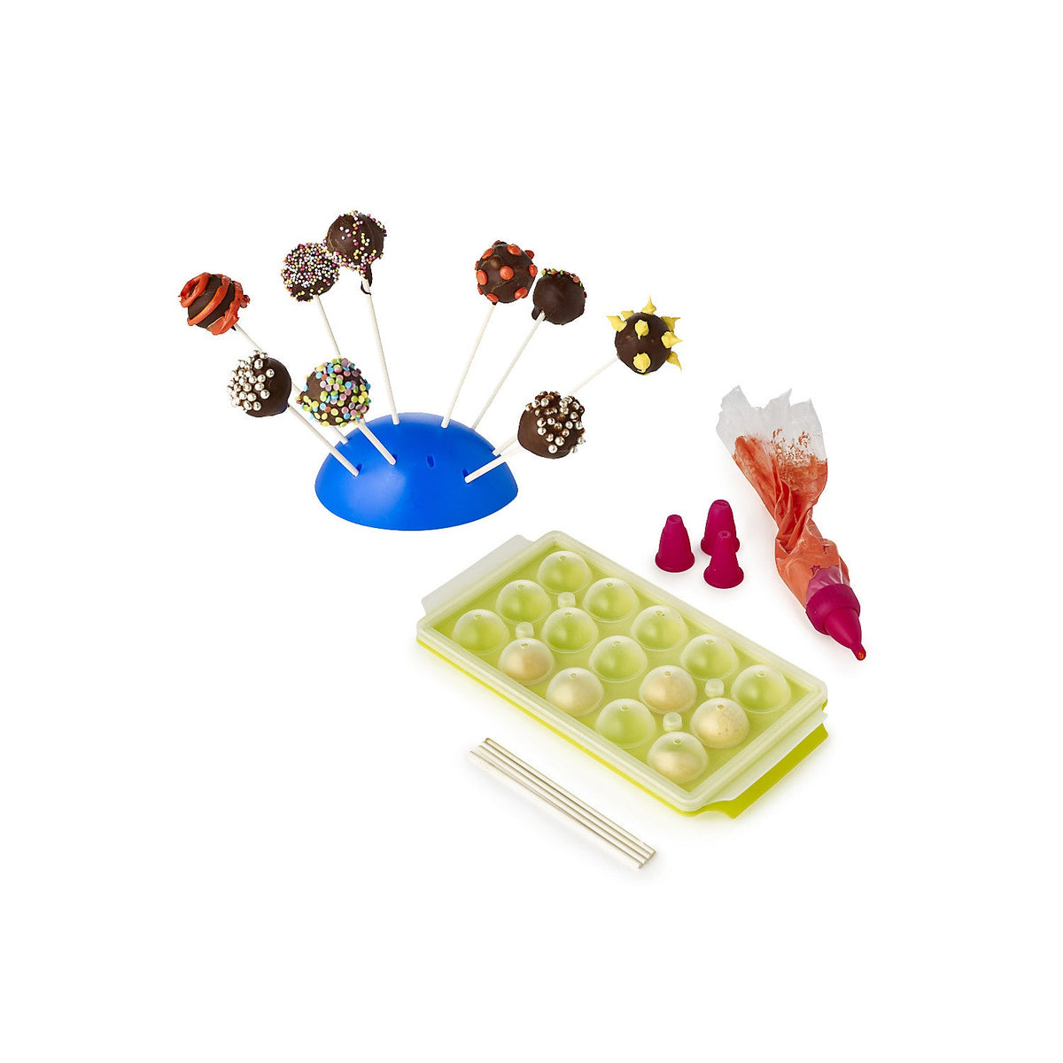 Lakeland Cake Pop Silicone Mould and Accessories Gift Set