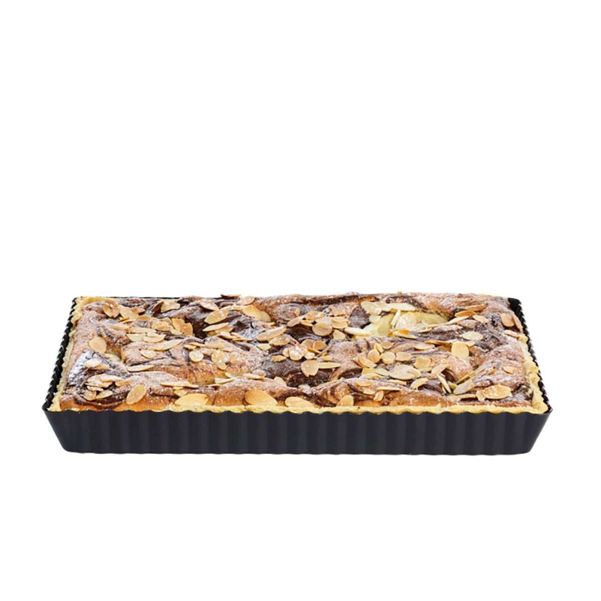 Enamel Base Loose-Based Fluted Flan, Tart & Quiche Tin – Rectangular