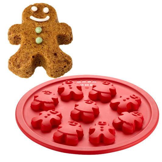 9 Mini Gingerbread People Silicone Mould