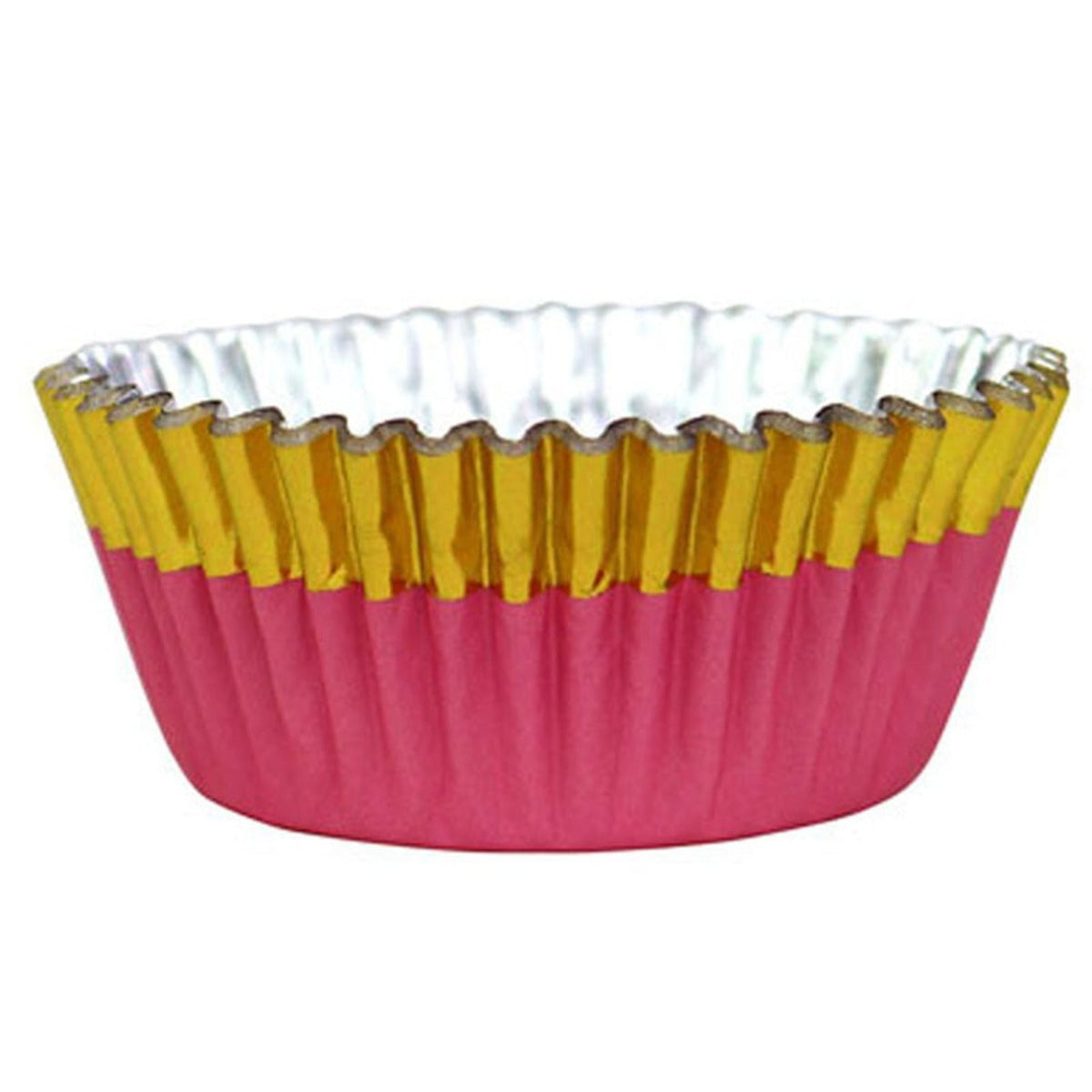 30 PME Peach and Gold Foil Lined Cupcake Cases