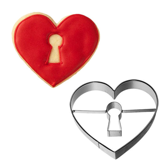 RBV Birkmann Heart with Keyhole Stainless Steel Cookie Cutter