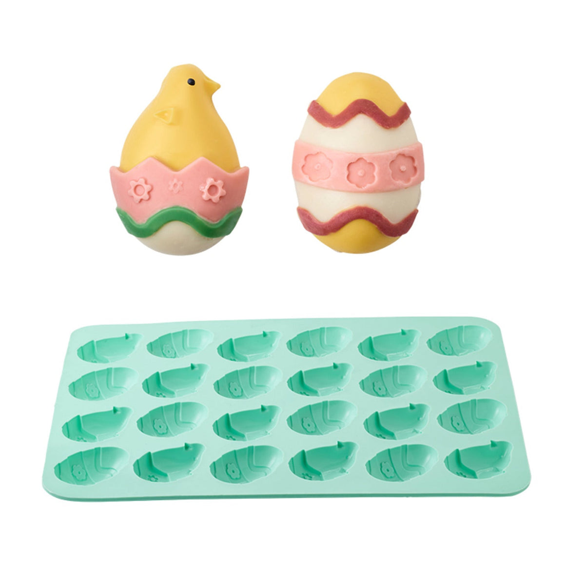 Easter Eggs and Chicks Silicone Chocolate Mould