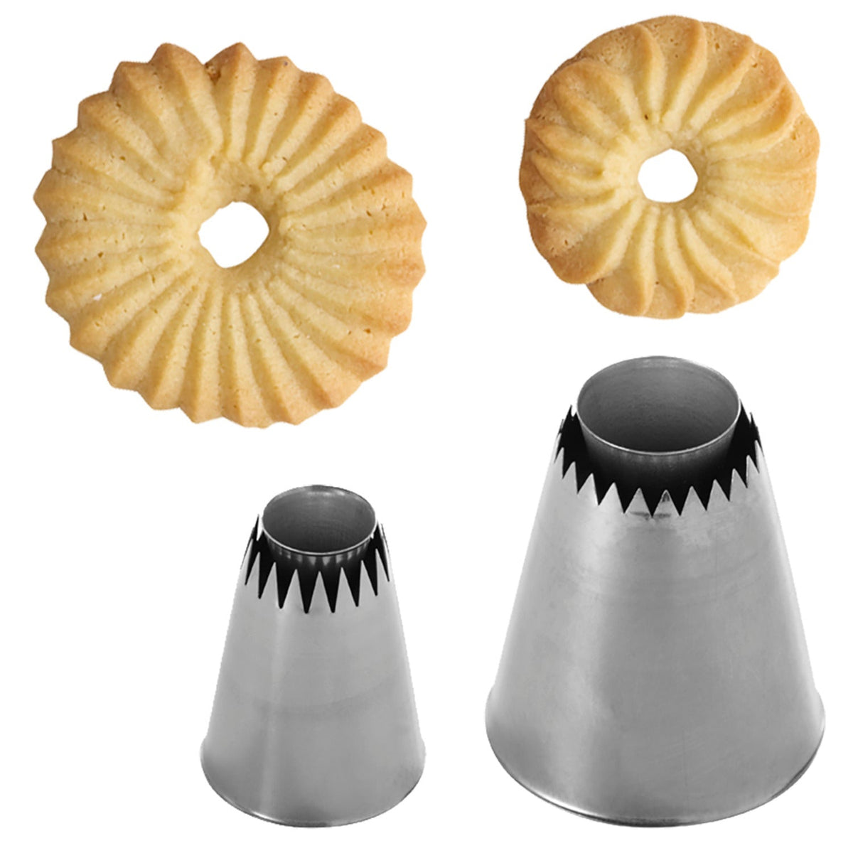 2 Ring Shaped Biscuit Nozzles