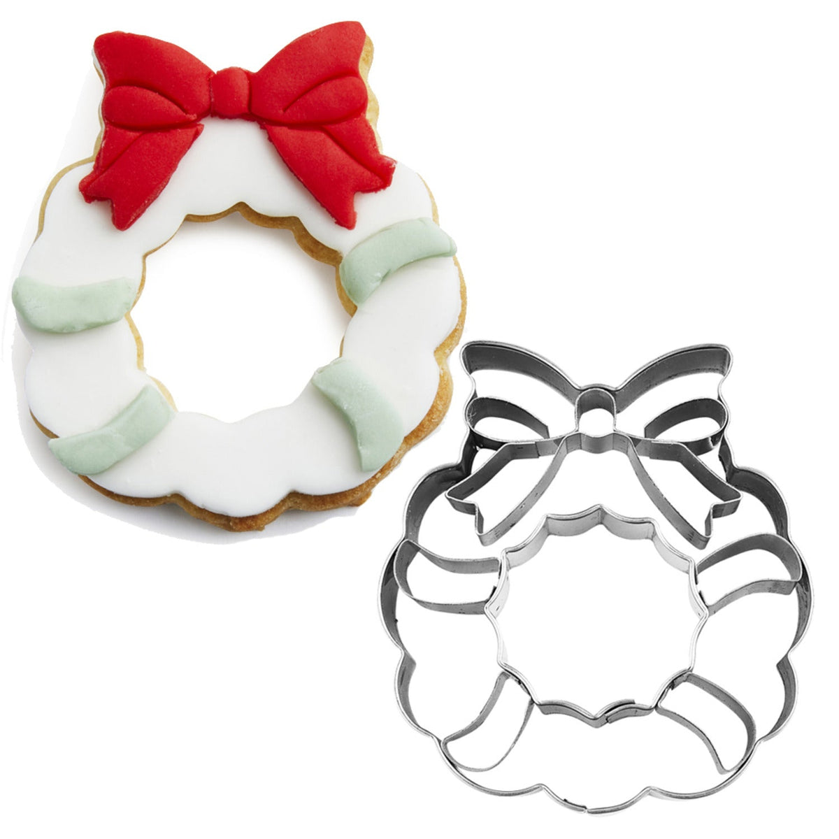 Christmas Wreath Stainless Steel Cookie Cutter
