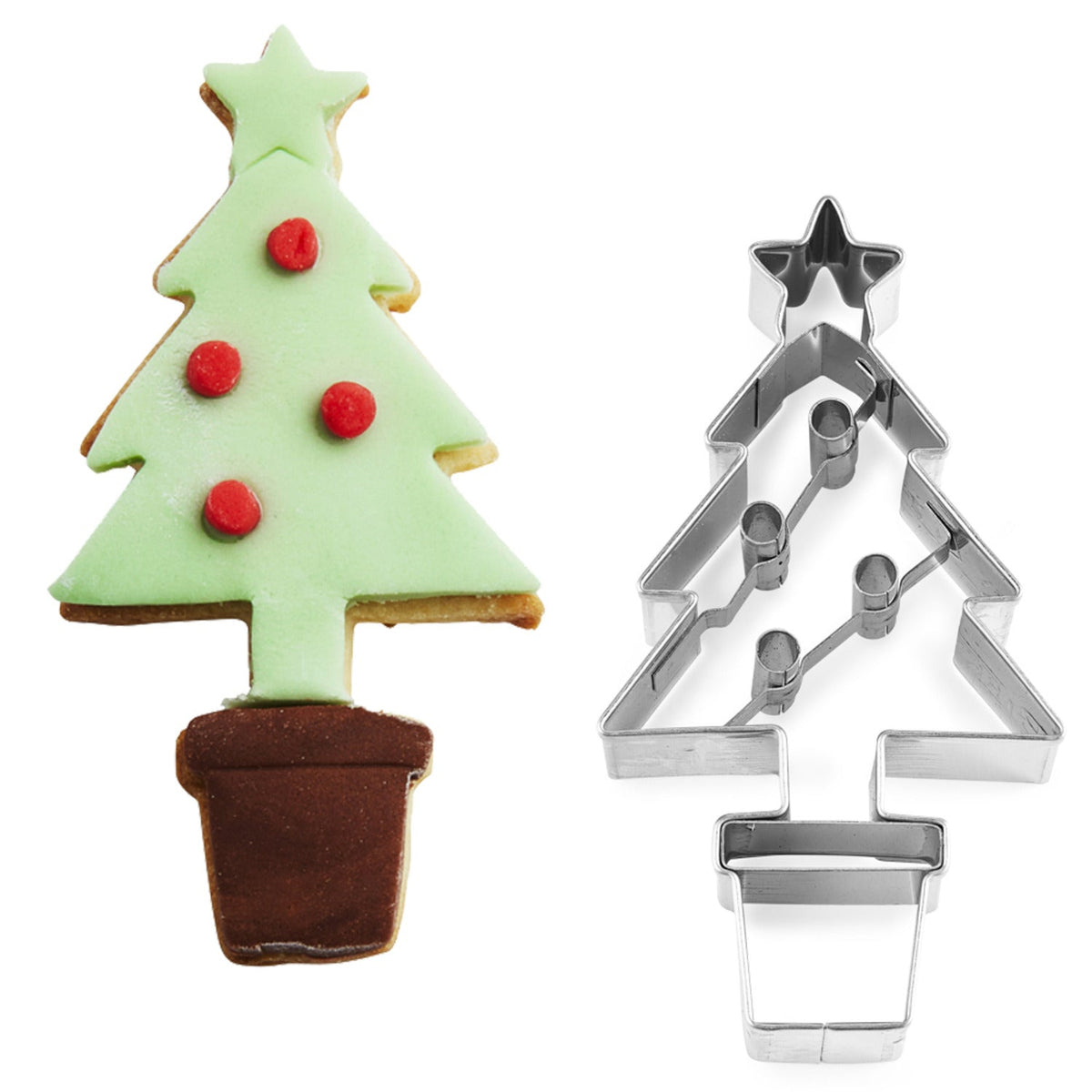 Christmas Tree Stainless Steel Cookie Cutter