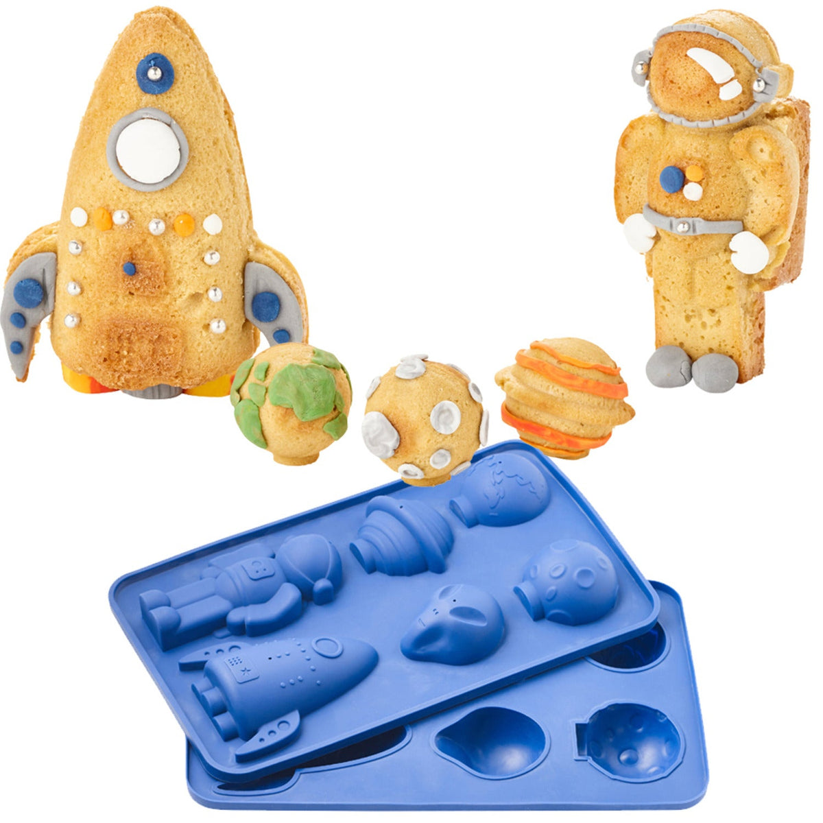 3D Silicone Space Cake Mould